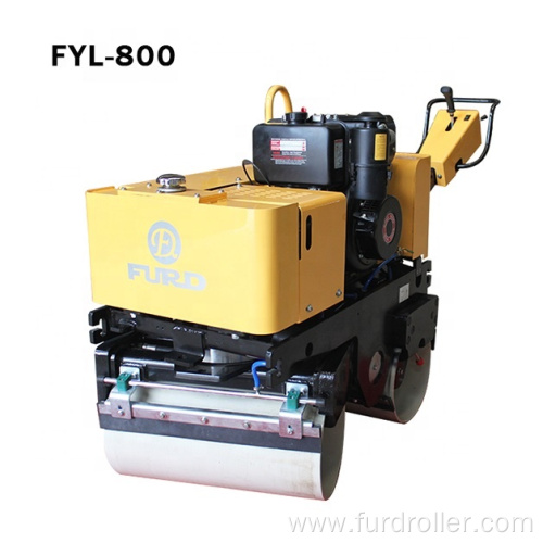 800kg Mini Vibratory Road Roller Compactor With Hydraulic Turning